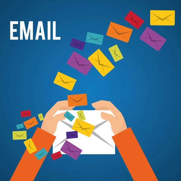 E-posta tasarım — Stok Vektör