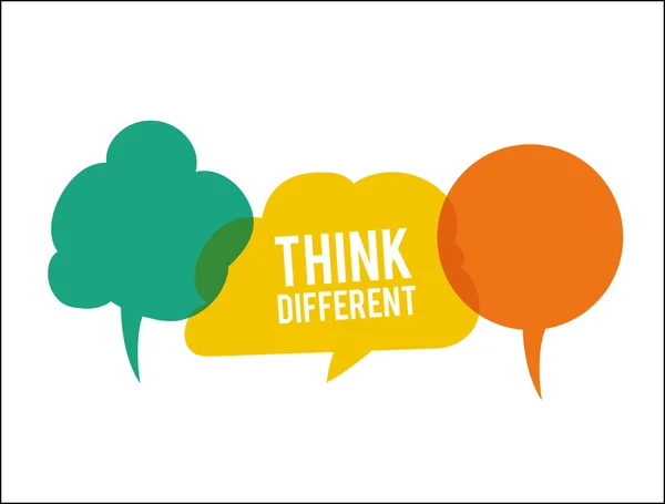 Think different design — Stock Vector