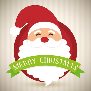 Mutlu noel kartı tasarımı.