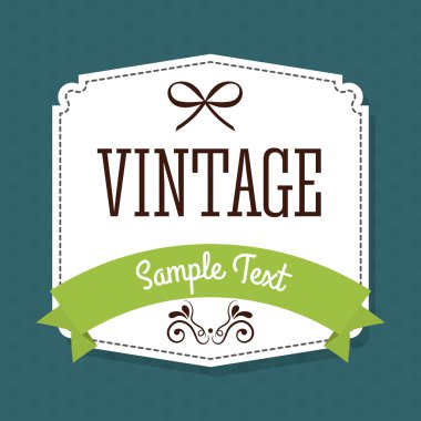 Vintage ve retro etiket tasarımı.