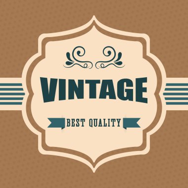 Vintage ve retro etiket tasarımı.
