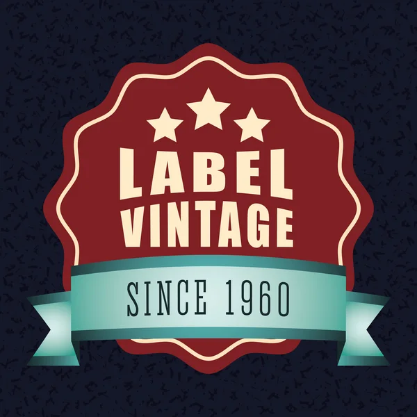 Vintage and retro label design. — Stock Vector