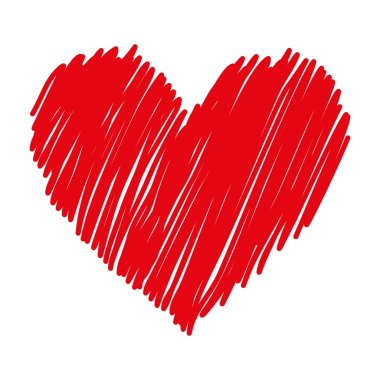 Romantik aşk tasarım kırmızı kalp