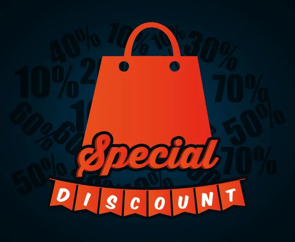 Grandes ventas y ofertas especiales de compras — Archivo Imágenes Vectoriales