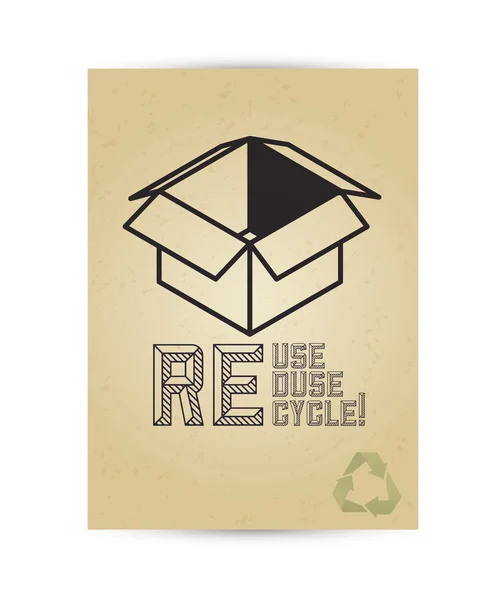 Recycling-Design — Stockvektor