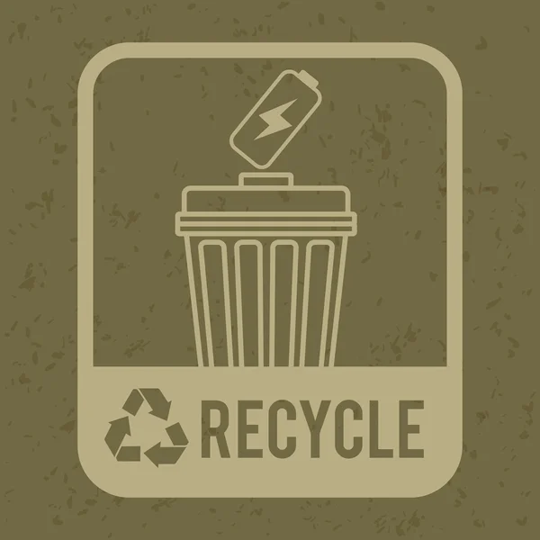 Projeto de reciclagem —  Vetores de Stock