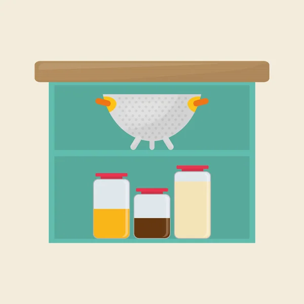 Casa cozinha ícones design —  Vetores de Stock