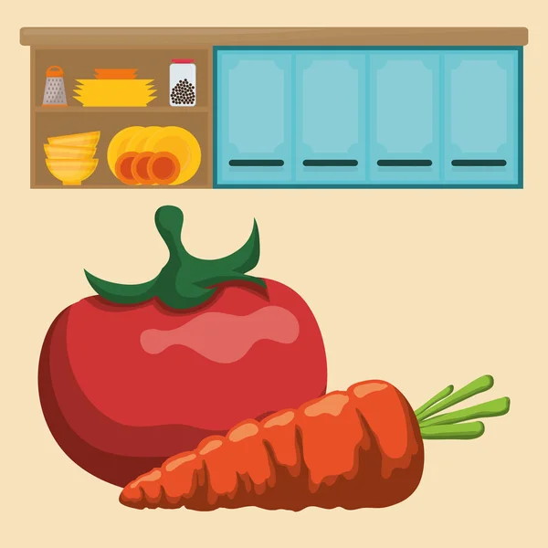 家居厨房图标设计 — 图库矢量图片