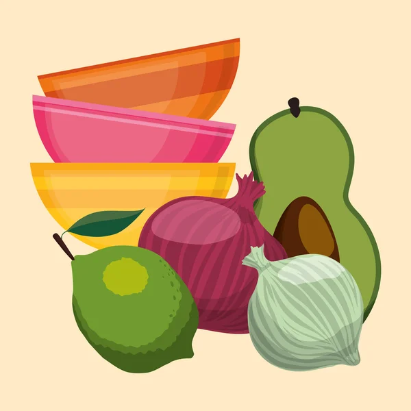 Inicio Diseño de iconos de cocina — Vector de stock