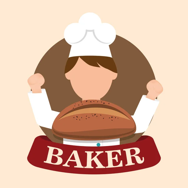 Diseño de panadería — Vector de stock