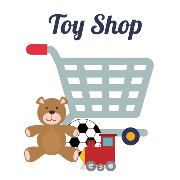 Design magazin de jucării — Vector de stoc