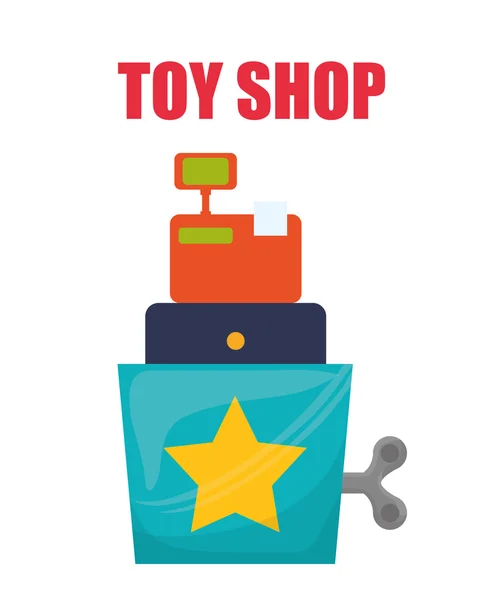 Toy shop design — Stock Vector