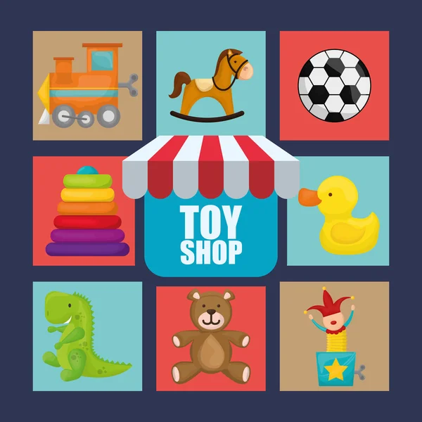 Toy shop design — Stock vektor