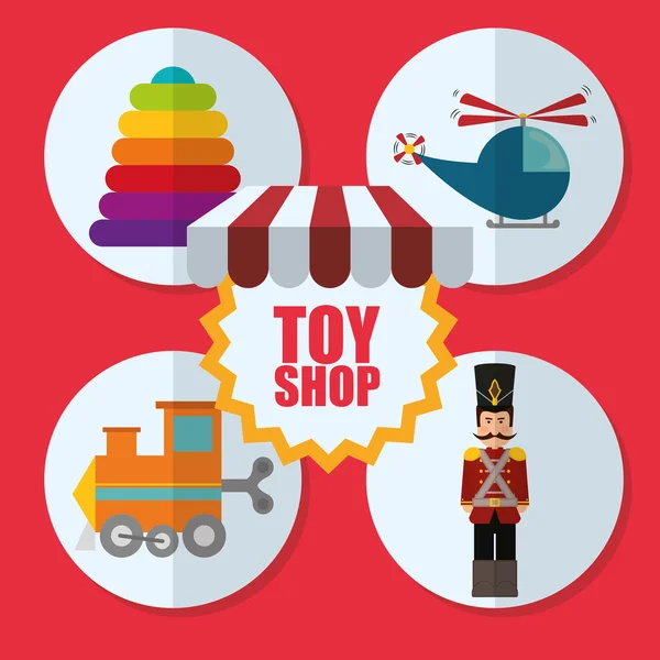 Toy shop design — Stock vektor