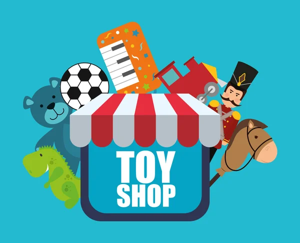 Toy shop design — Stock Vector