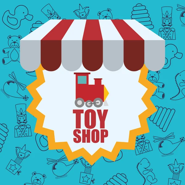 Toy shop design — Stock Vector