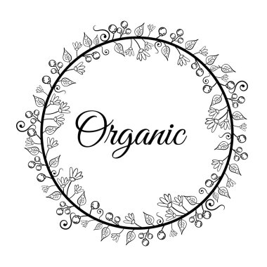 Organik doğal gıda etiket