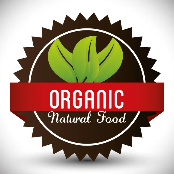 Etiqueta ecológica de alimentos naturales — Vector de stock