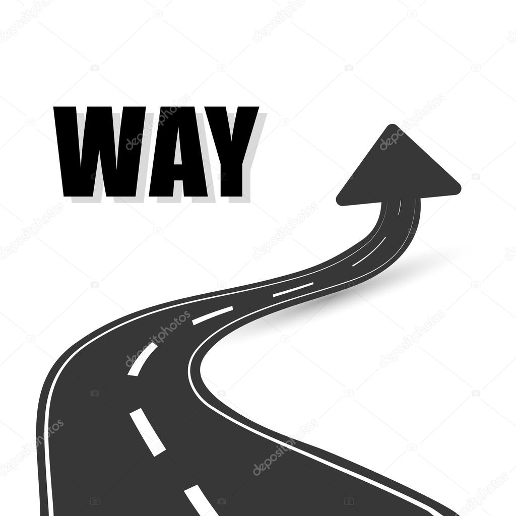 One way road sign advertising design,