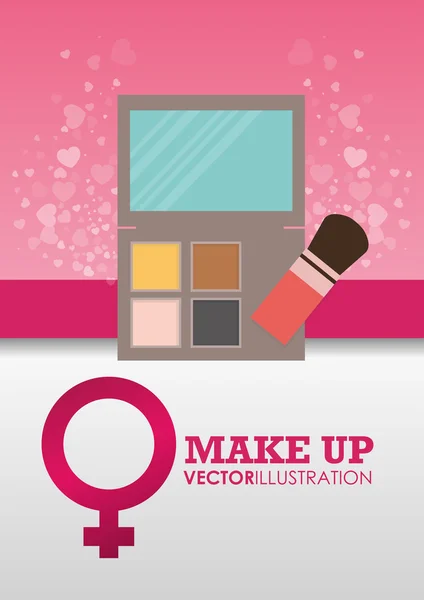 Make up design — Stock Vector