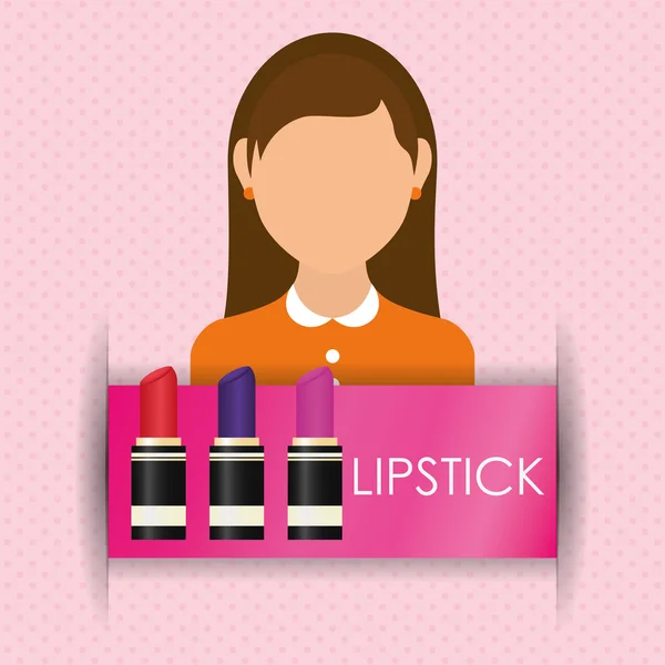 Make-up ontwerp — Stockvector