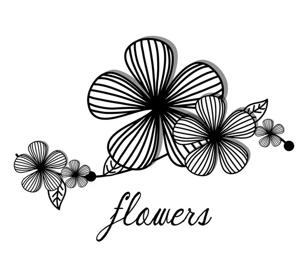 Цветы, цветочная открытка — стоковый вектор