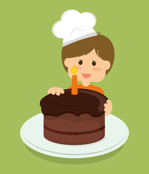 Diseño de torta — Vector de stock