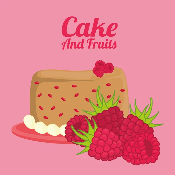 Conception de gâteau — Image vectorielle