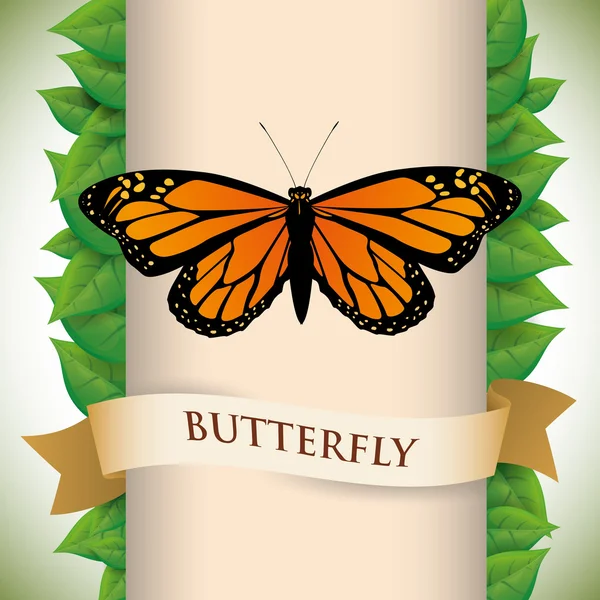Design a farfalla — Vettoriale Stock