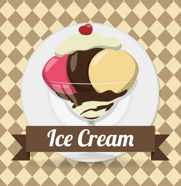 Ice cream design — Stock Vector