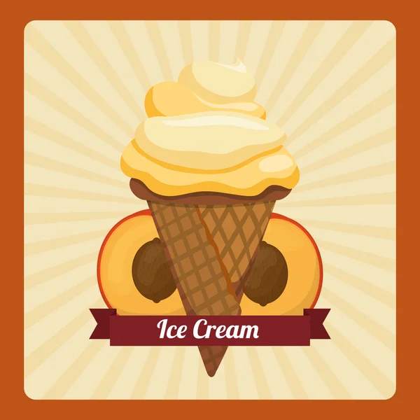 Ice cream design — Stock Vector