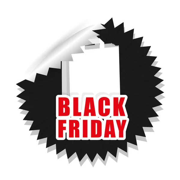 Black friday shopping season — Stock Vector