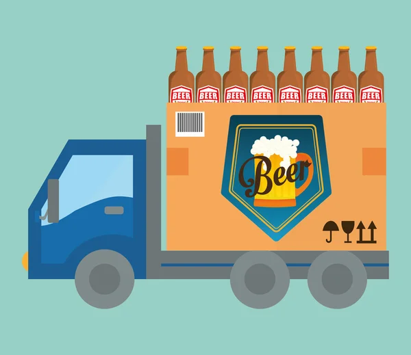 Conception de l'industrie bière — Image vectorielle