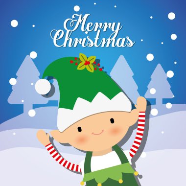 Mutlu noel kartı tasarımı