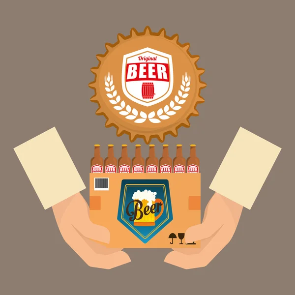 Conception de l'industrie bière — Image vectorielle