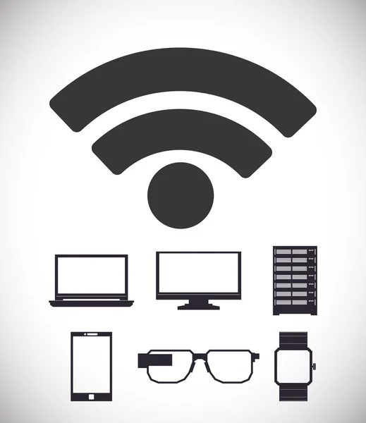 Wi-Fi дизайн — стоковый вектор