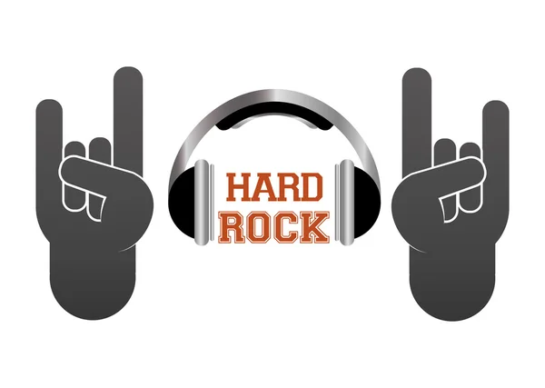 Desain hard rock - Stok Vektor