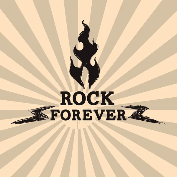 Hard Rock Design — Stockvektor