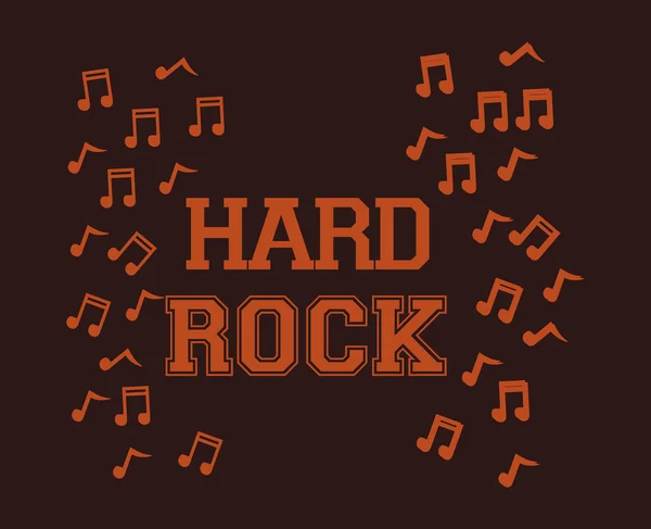 Desain hard rock - Stok Vektor