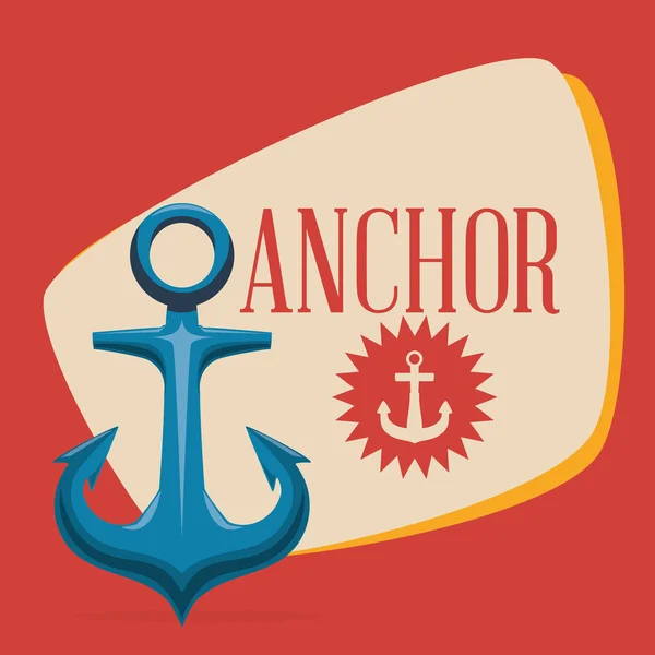 Anchor design — Stock Vector