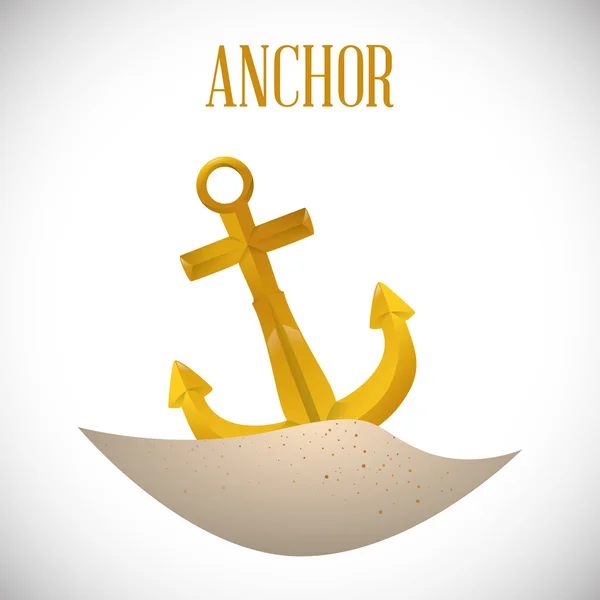 Anchor design — Stock Vector