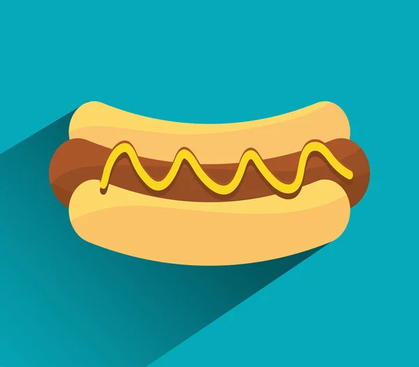 Hot dog conception sport rapide . — Image vectorielle