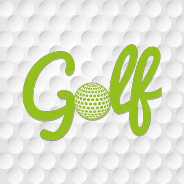 Disegno di sport di golf. — Vettoriale Stock