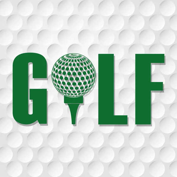 Σχεδιασμός άθλημα του γκολφ. — Διανυσματικό Αρχείο