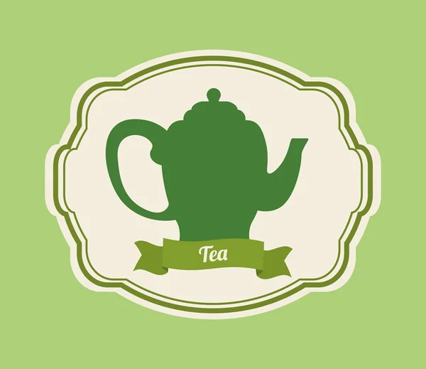 Tea Time diseño — Archivo Imágenes Vectoriales