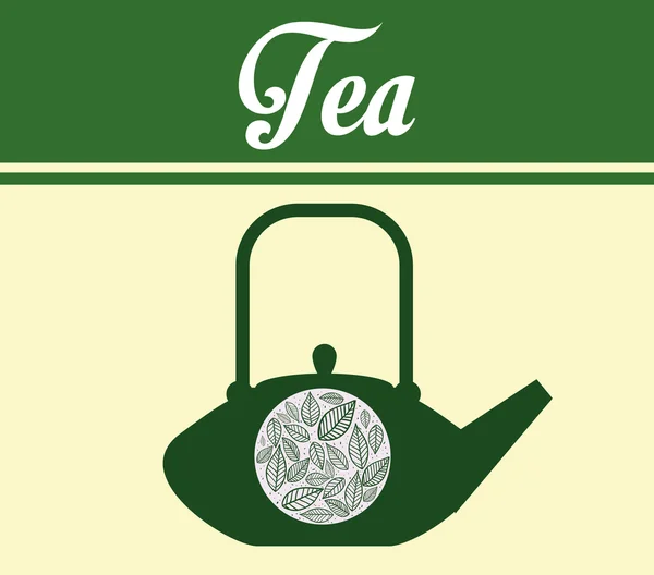 Projeto da hora do chá —  Vetores de Stock