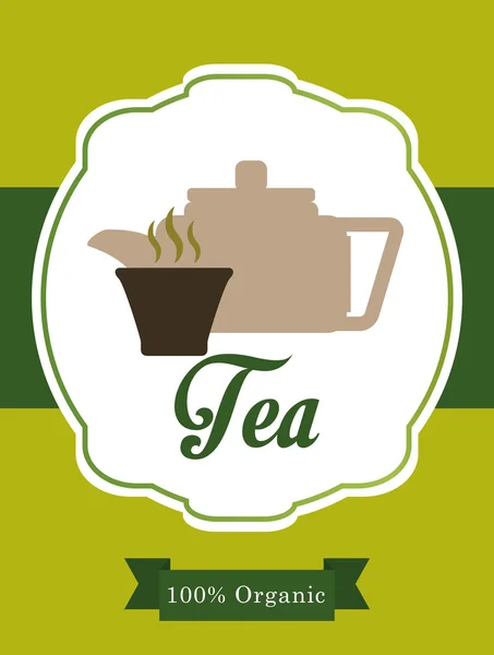 Progettazione Tea Time — Vettoriale Stock