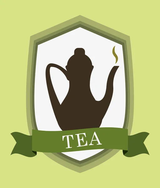 Tea Time diseño — Archivo Imágenes Vectoriales