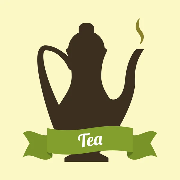 Tea Time diseño — Archivo Imágenes Vectoriales