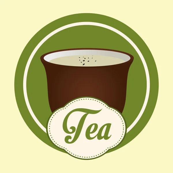 Tea Time diseño — Vector de stock